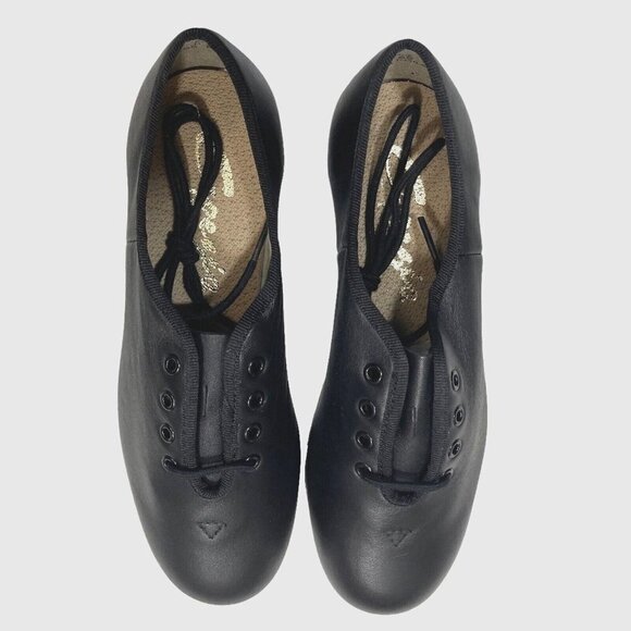 CAPEZIO CG55 TELETONE XTREME Tap Shoes Womens Size 5.5 M Black Lace-Up Dance NEW - Picture 3 of 14